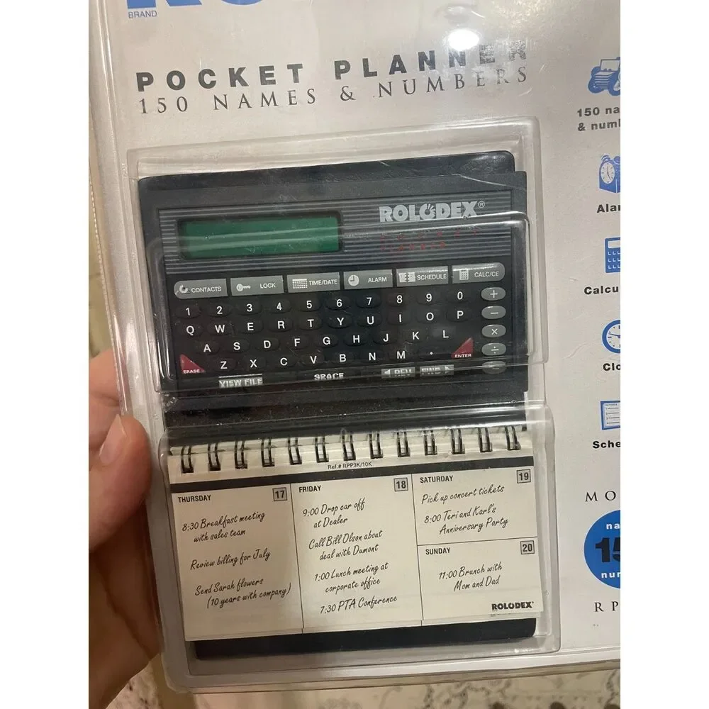 Rolodex: vintage Model 150 Pocket Planner